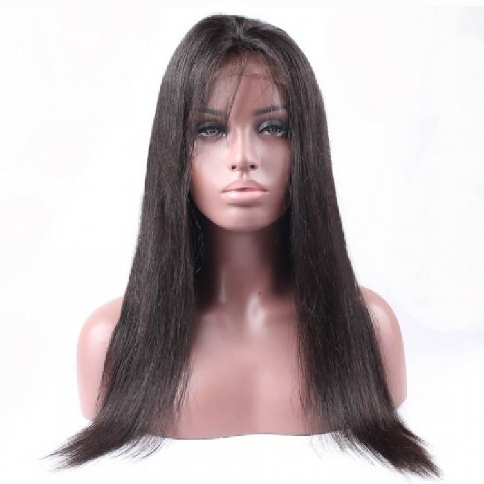 360 Lace Frontal Wig 150% Density Straight Virgin Hair