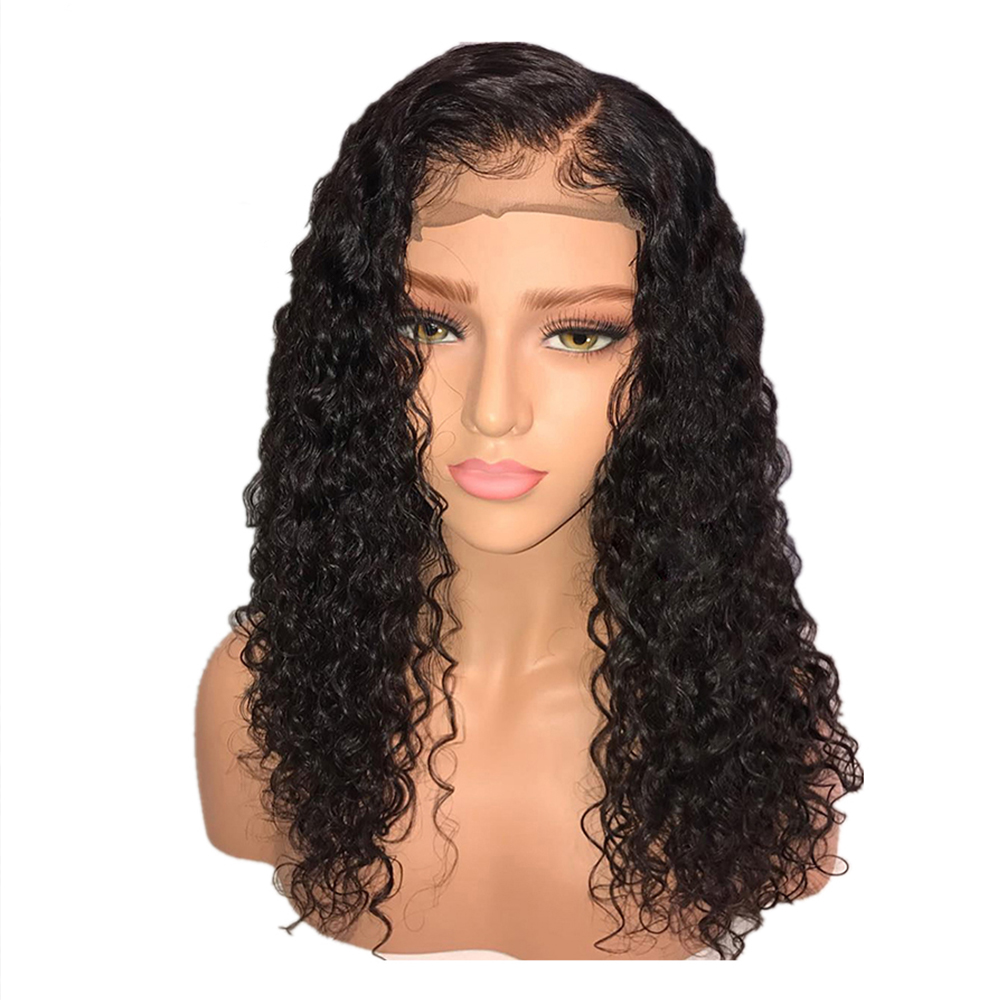 Pre-Plucked Brazilian Virgin Hair 13×4 Lace Front  Bob Wigs (Curly)