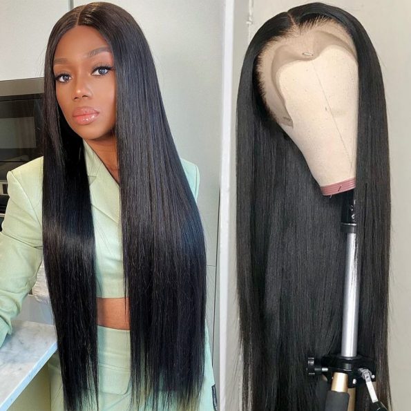 Affordable Long Wigs 14-28 Inches Straight Hair Lace Front Wigs With Baby  Hair Real Cheap Human Hair Silky Straight Wigs - YH Fashion Hair
