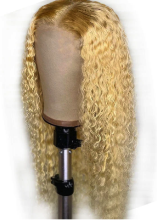 T-Part HD Lace Frontal Wigs 150% Density Virgin Hair (#613 Water Wave)