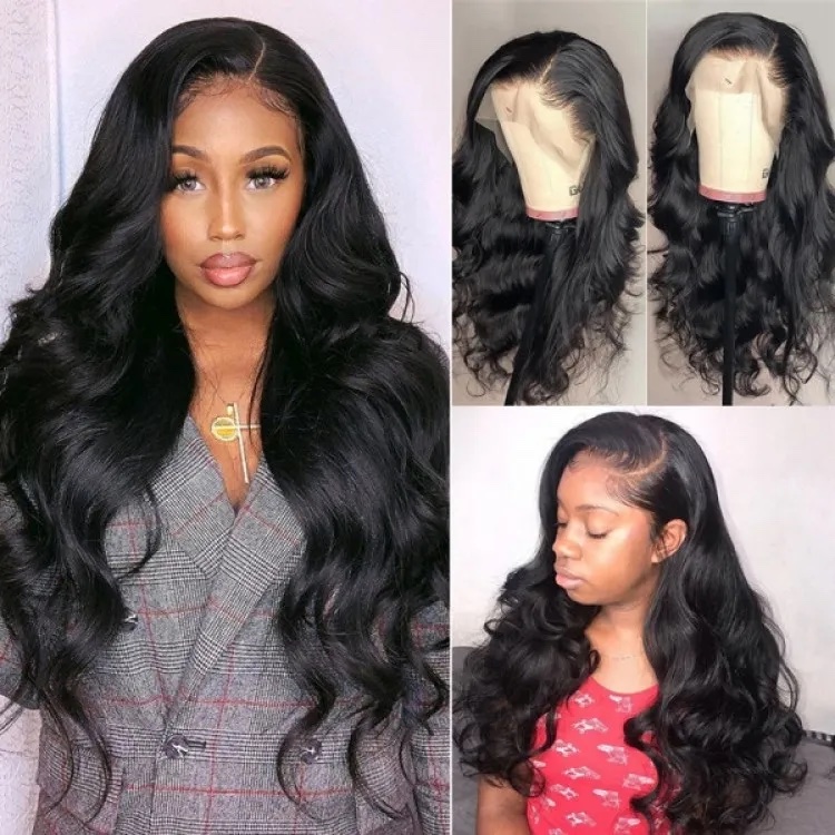 13*6 Body Wave Lace Front Wigs With Baby Hair 180 Density Thick Hair Realistic Lace Front Wigs For Black Women