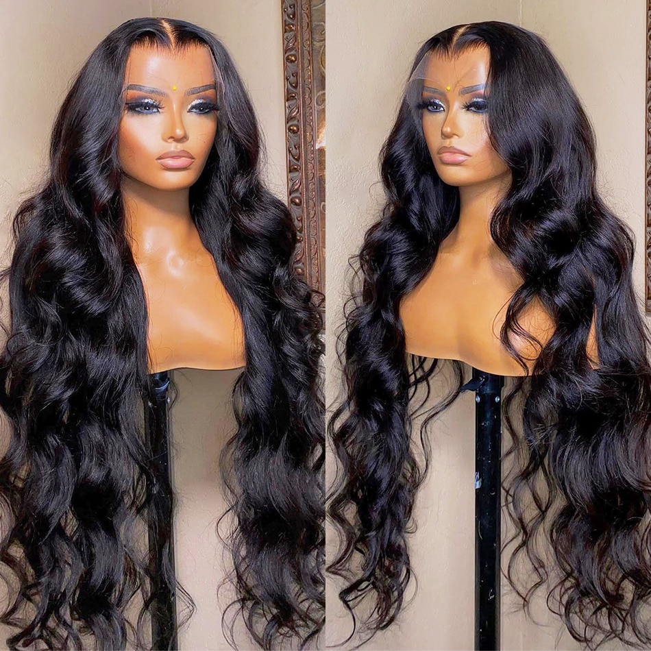 28 Inch HD Full 180 Density Body Wave Lace Front Human Hair Wigs For Women Brazilian 13×4 13×6 HD Lace Frontal Wig Pre Plucked